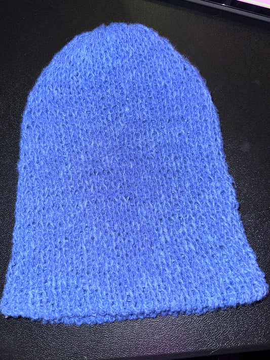 Blue handmade hat